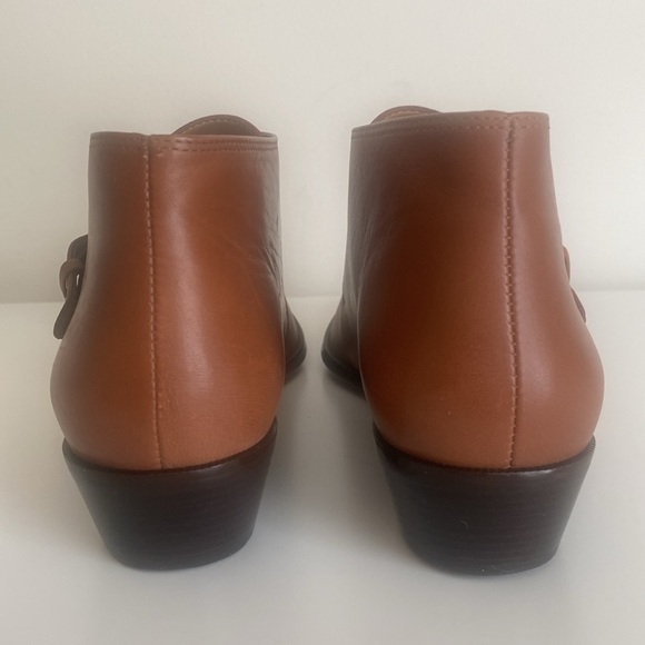 Etienne Aigner Vintage Women’s Monk Strap Leather Ankle Boots Size 8.5 Brown - Picture 6 of 16
